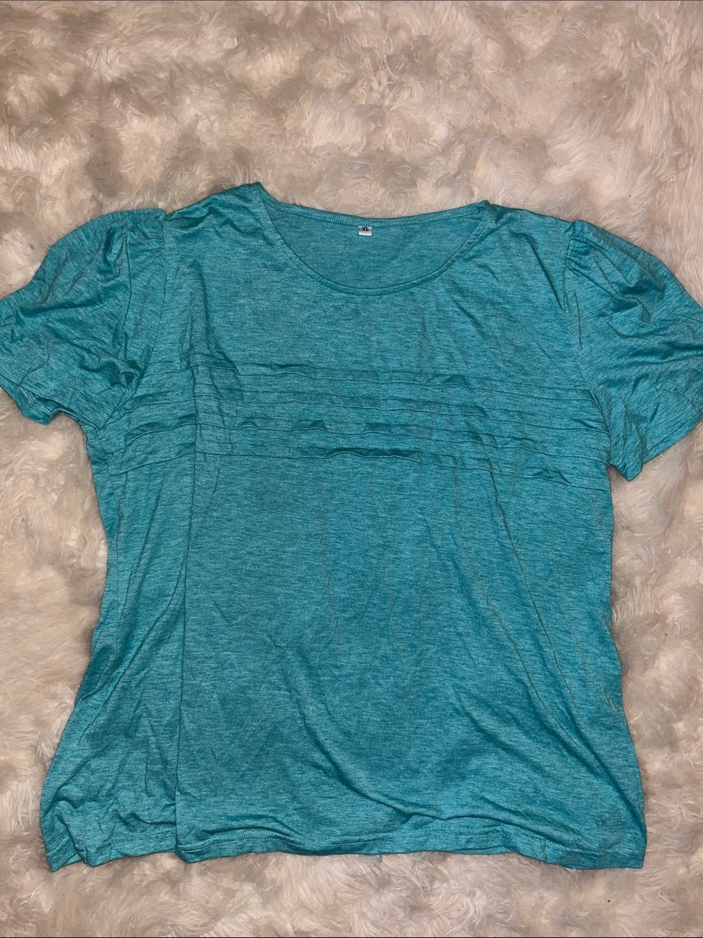 Classic Short Sleeve Crewneck Top in Teal